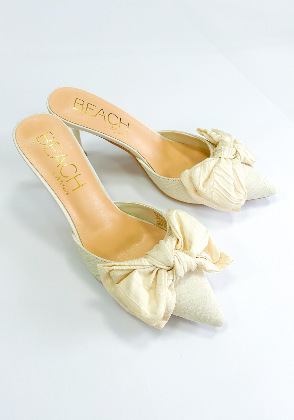 Matisse Goldie Bow Heels Cream