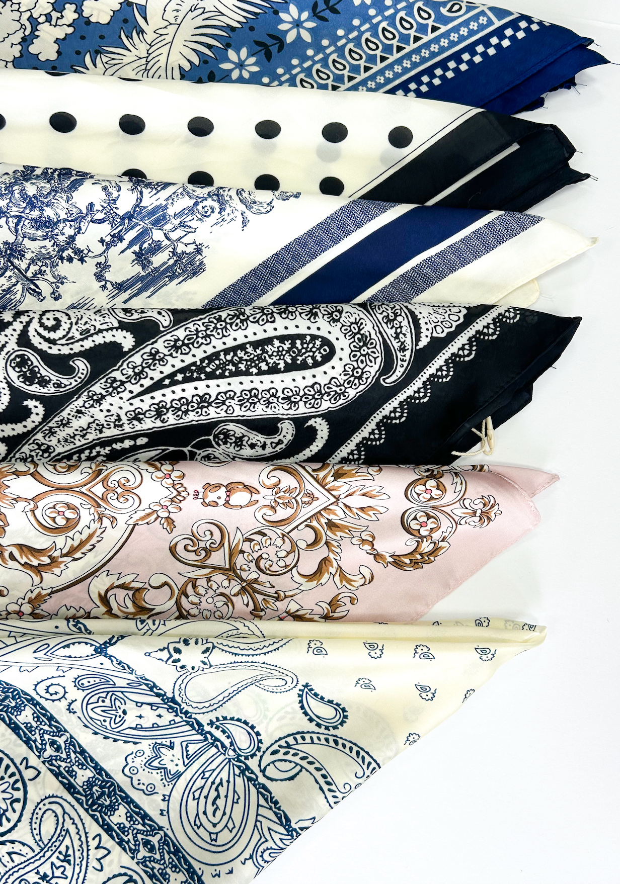 Black Paisley Print Scarf