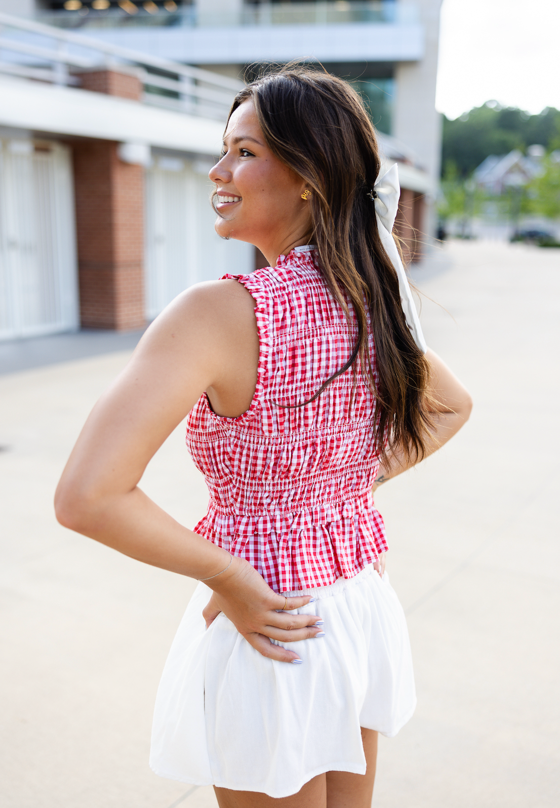 Tia White Denim Skirt