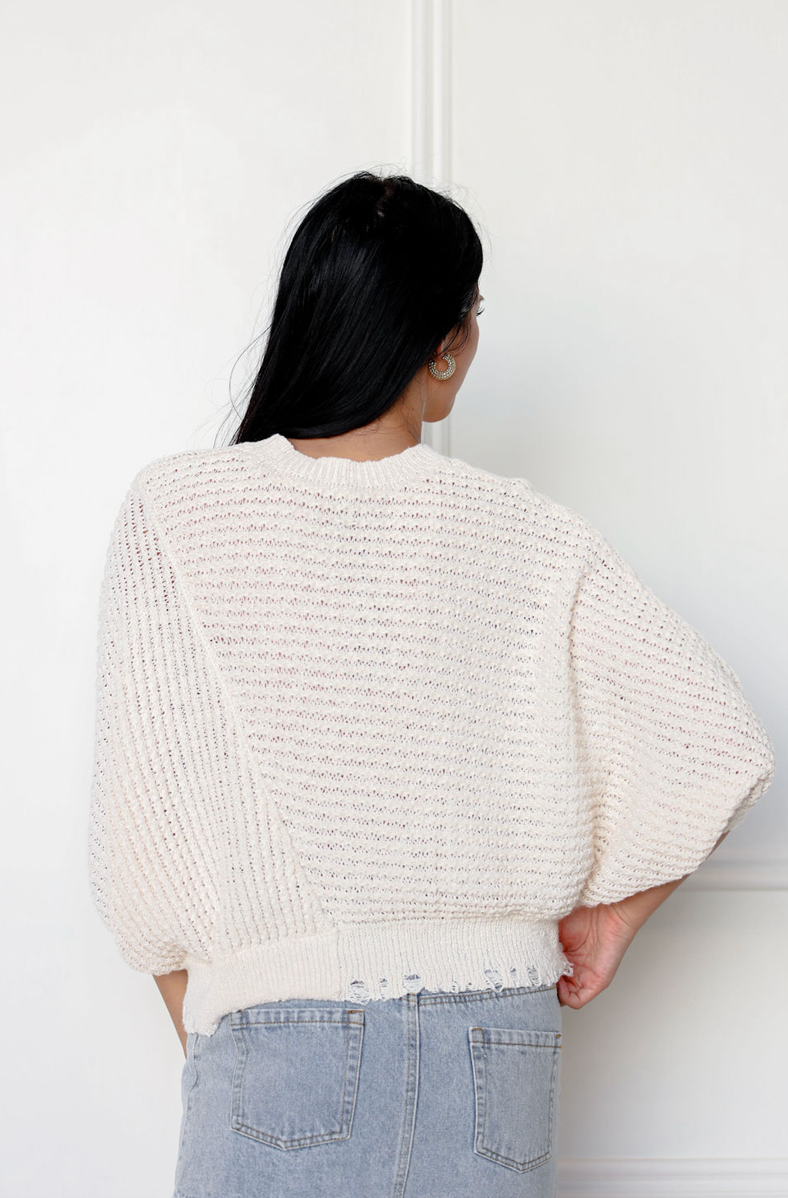 Cheyenne Ivory Knit Top