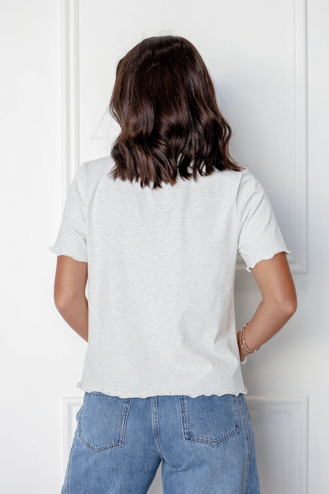 Contrast Neck Band T-shirt