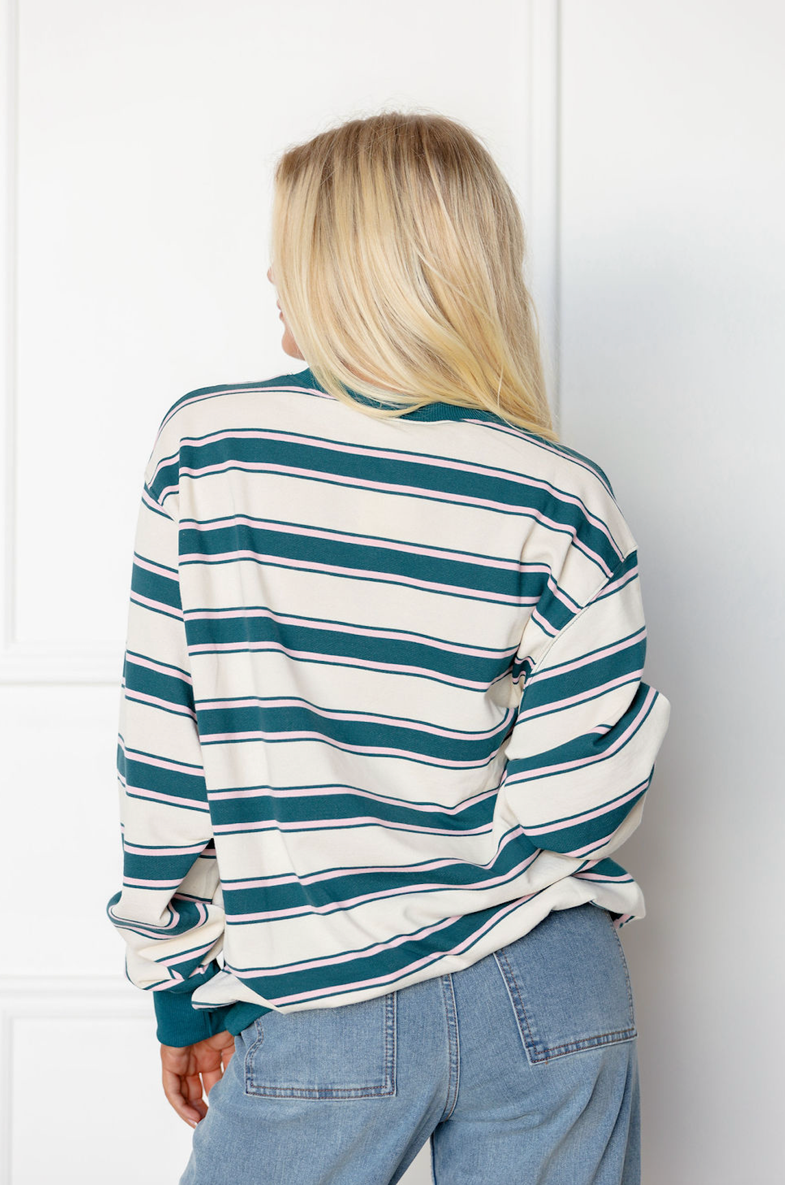 Retro Stripe Crewneck