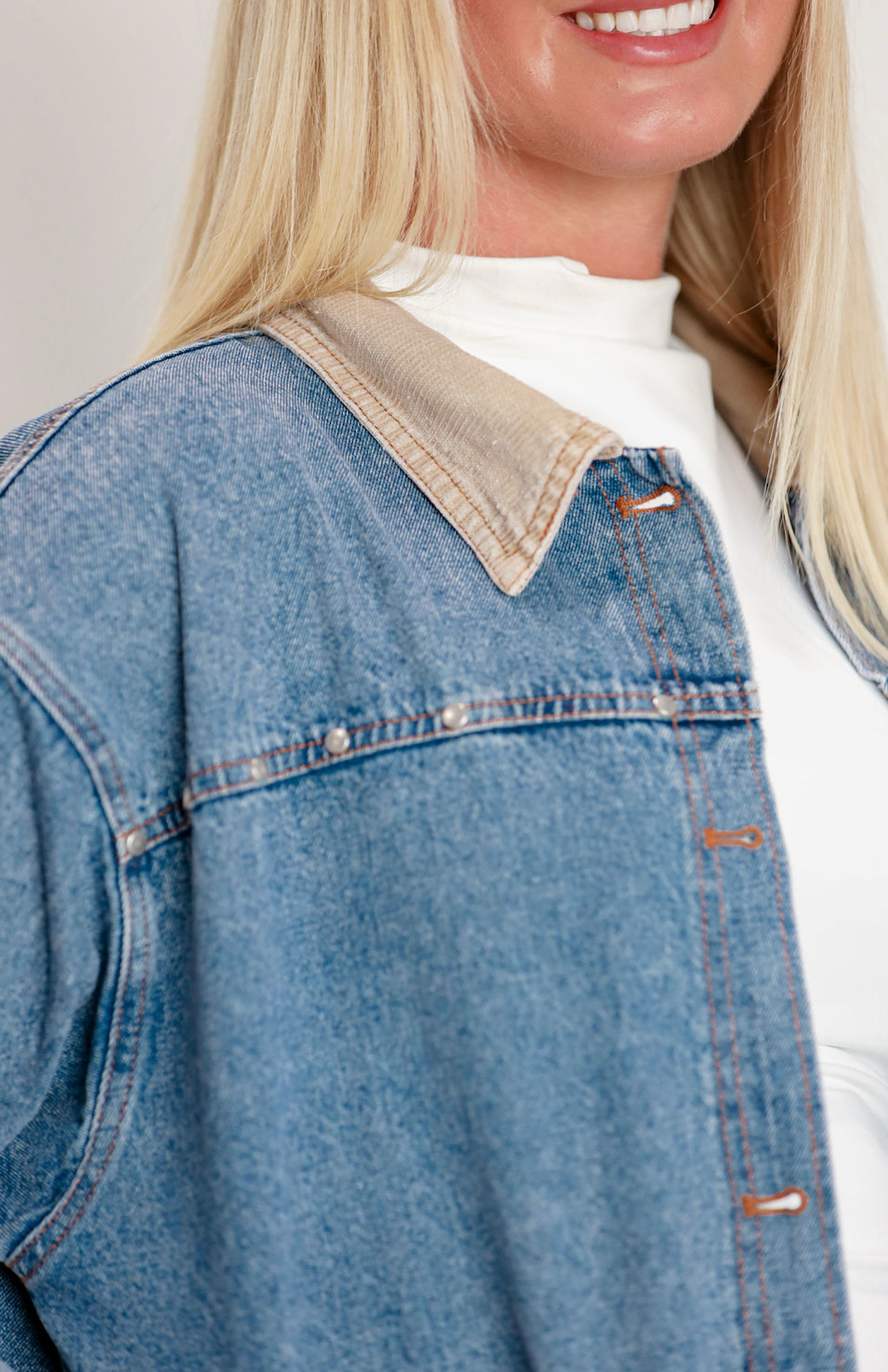 Denim Studded Jeans
