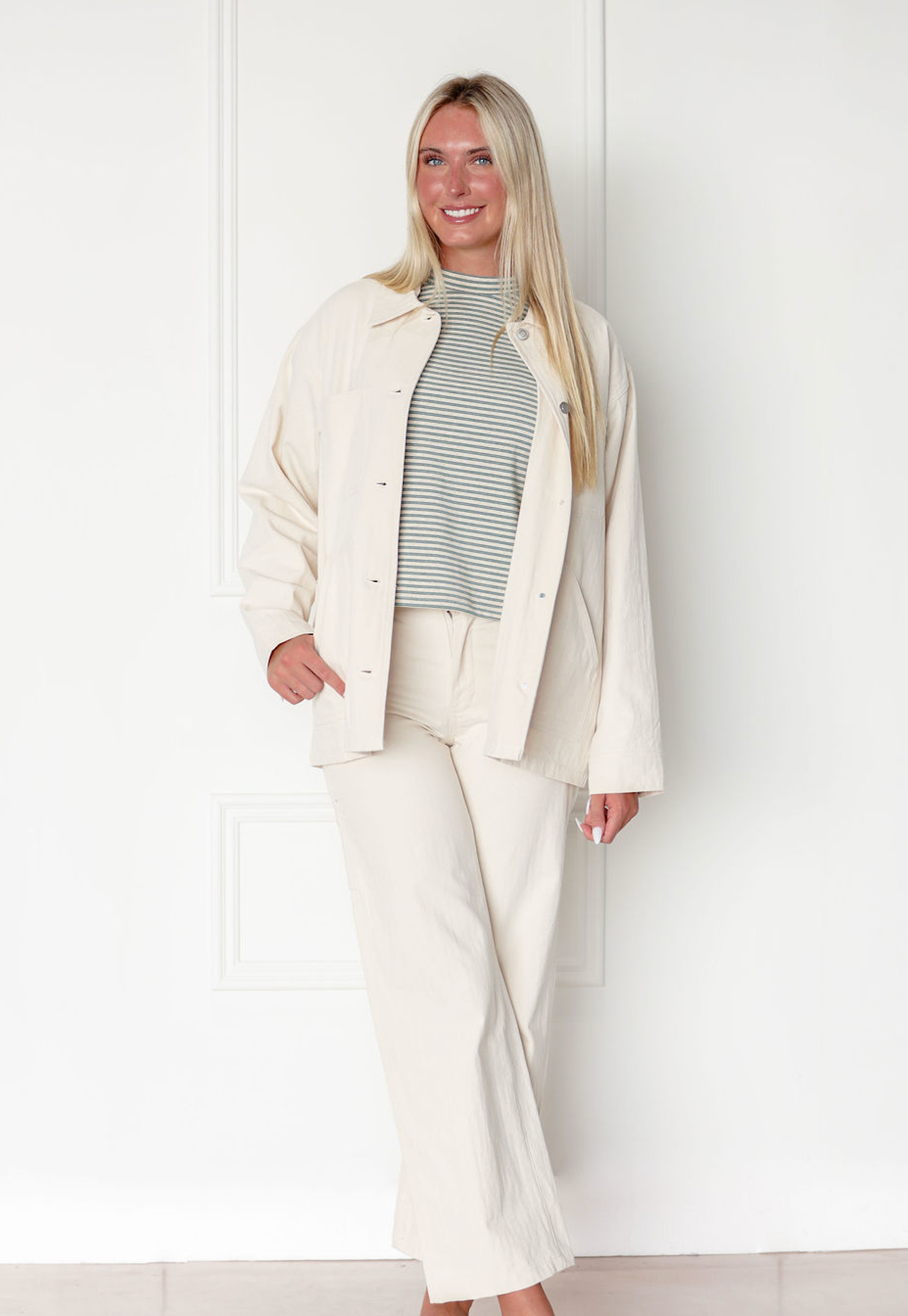 Ava Natural Oversized Jacket