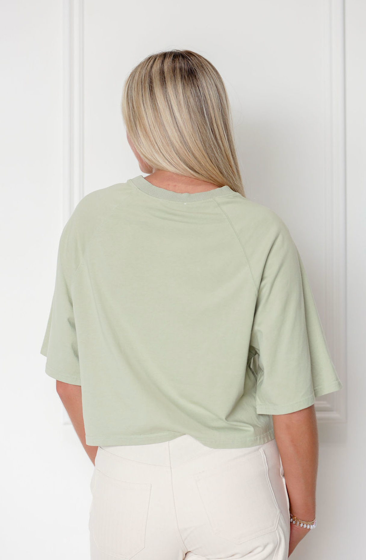 Boxy 1/2 Sleeve T-shirt Sage