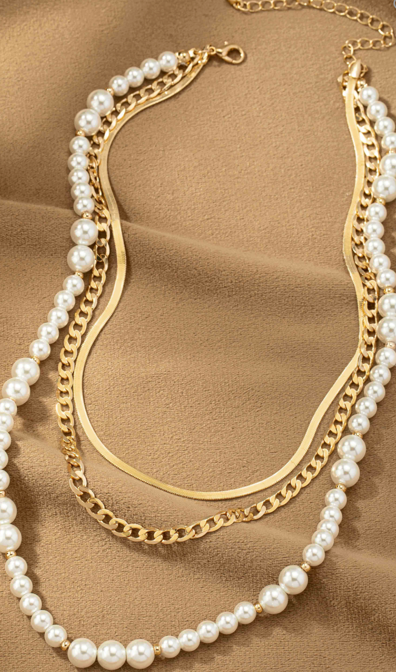 Herringbone & Pearl Chains