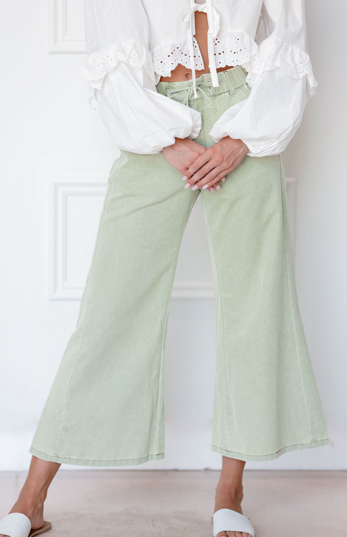 Sage Stitch Wide Leg Pants