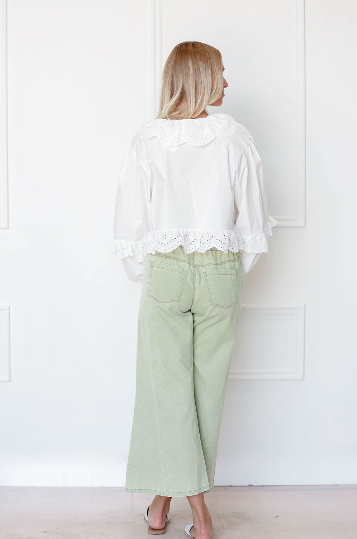 Sage Stitch Wide Leg Pants