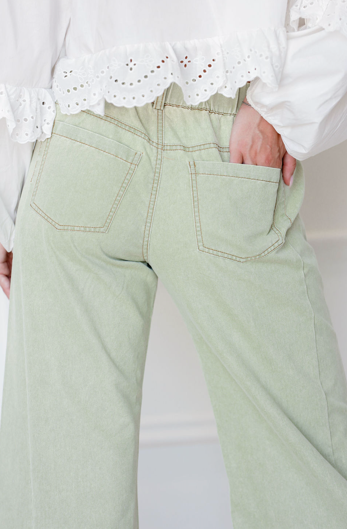 Sage Stitch Wide Leg Pants