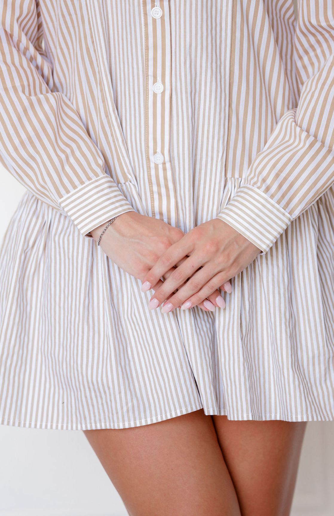 Averi Stripe Shirt Dress