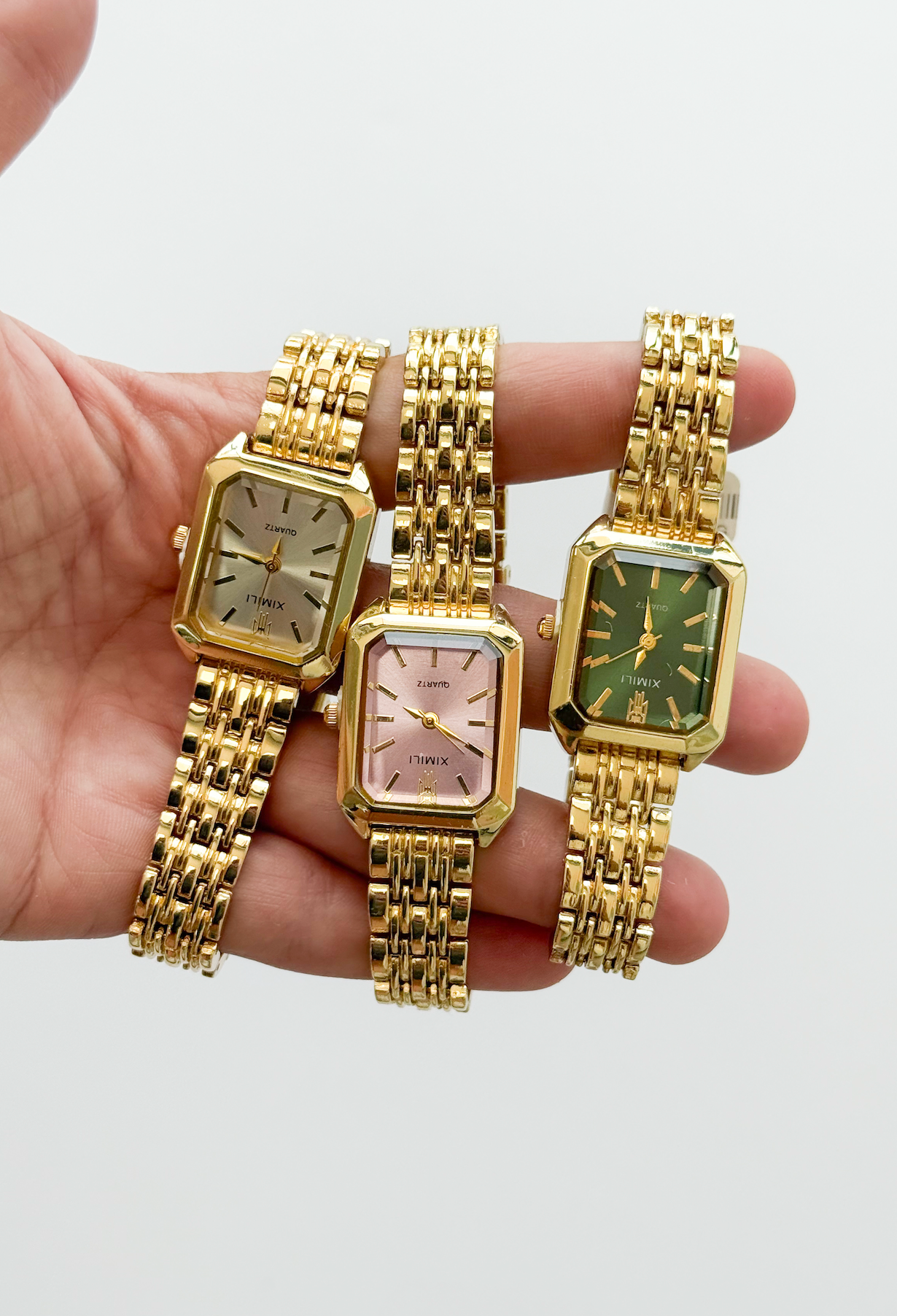 Time is Precious Watch Gold/Green