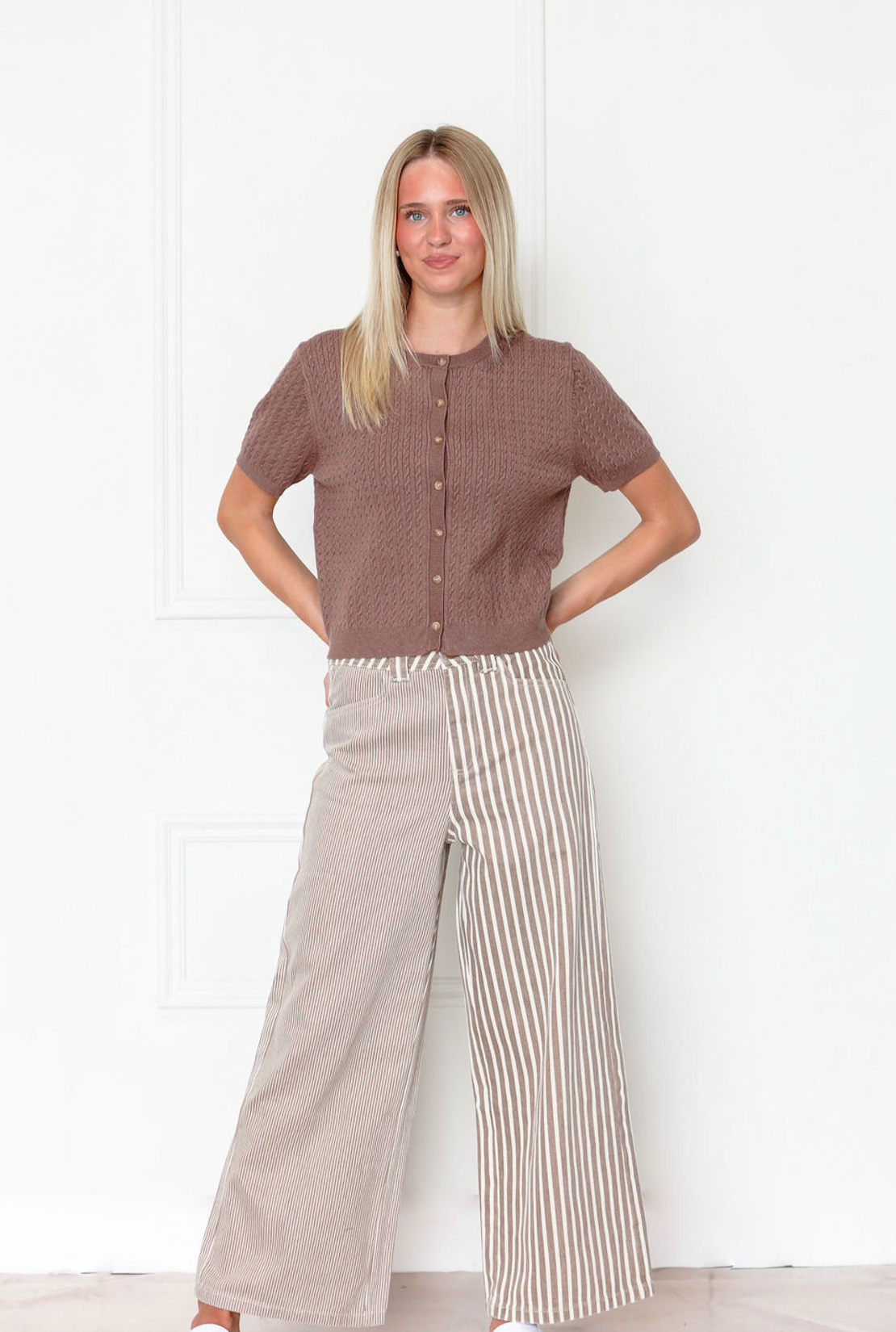 Brown Stripe Pants