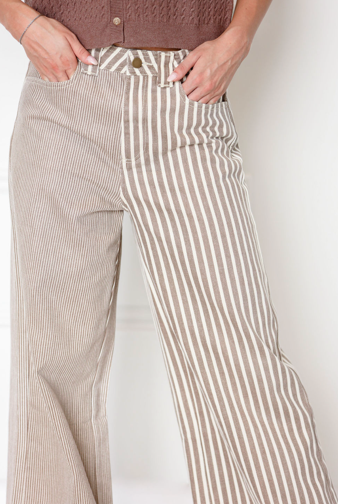 Brown Stripe Pants