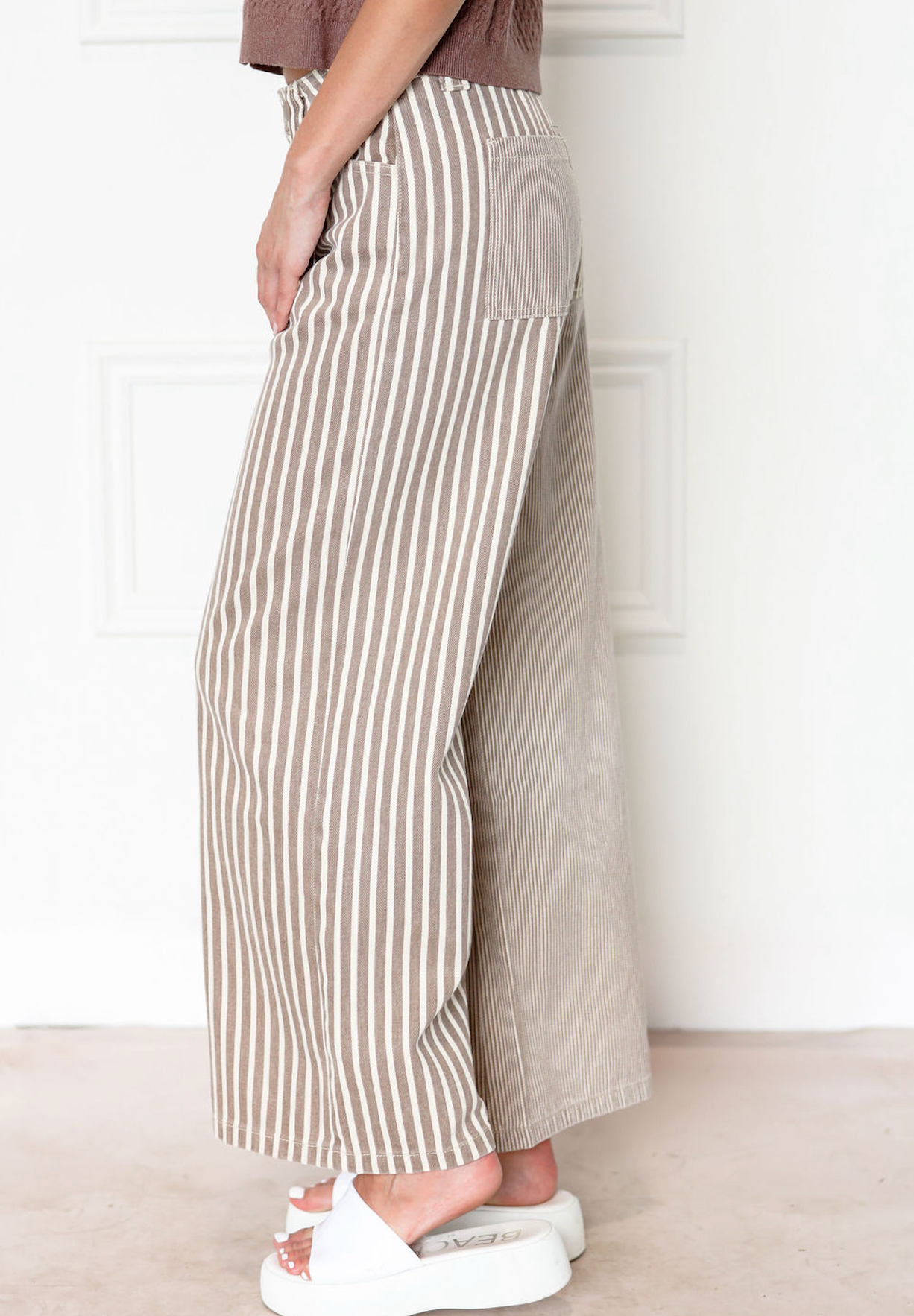 Brown Stripe Pants