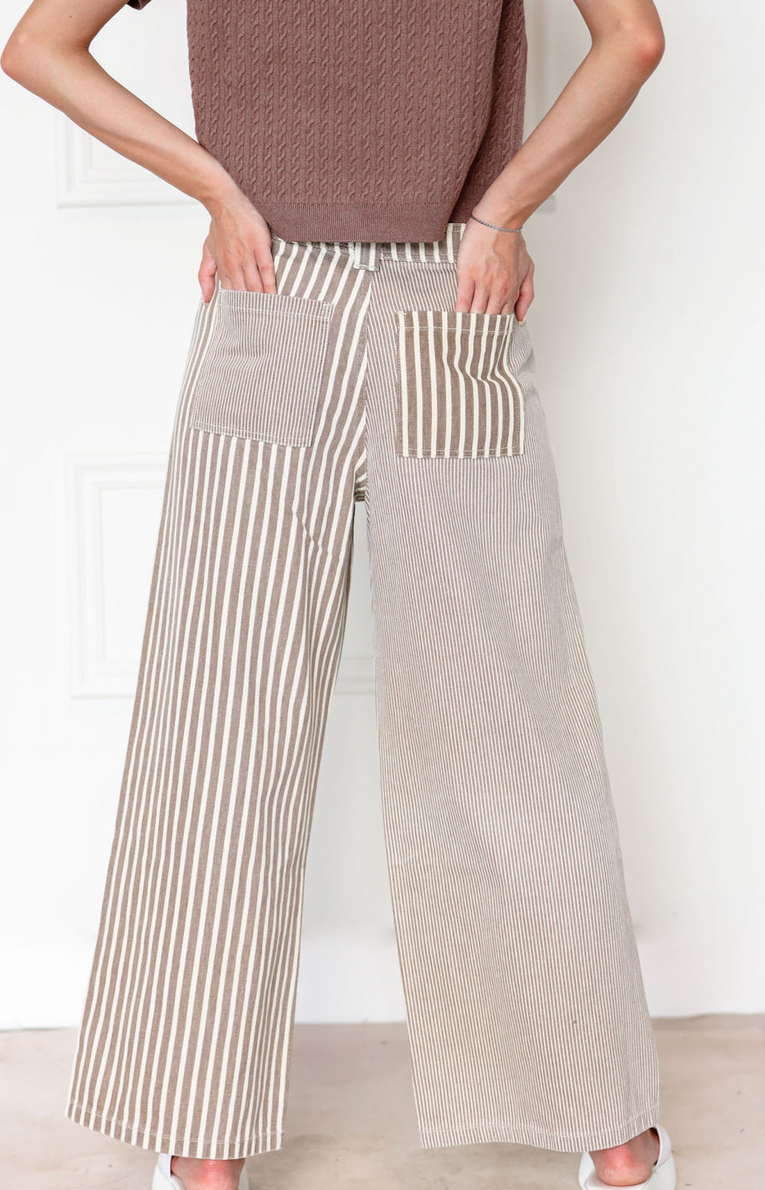 Brown Stripe Pants
