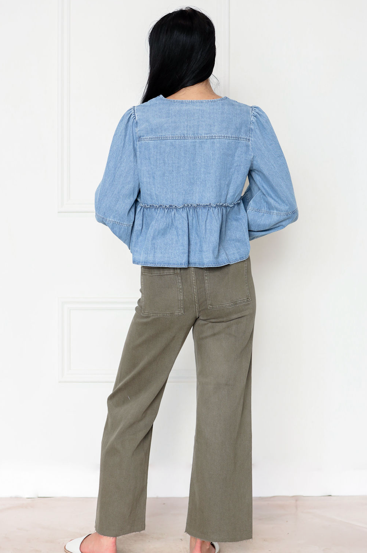 Olive Straight Leg Pants