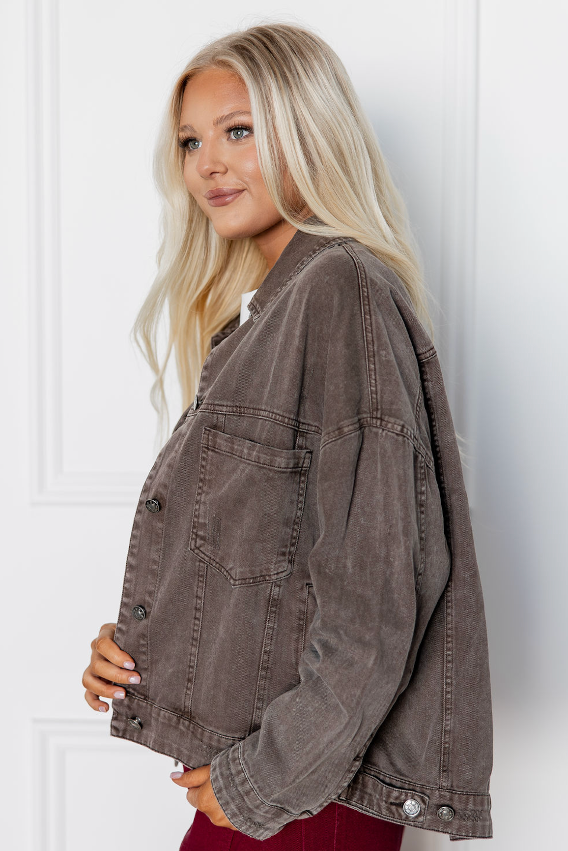 Coffee Denim Jacket