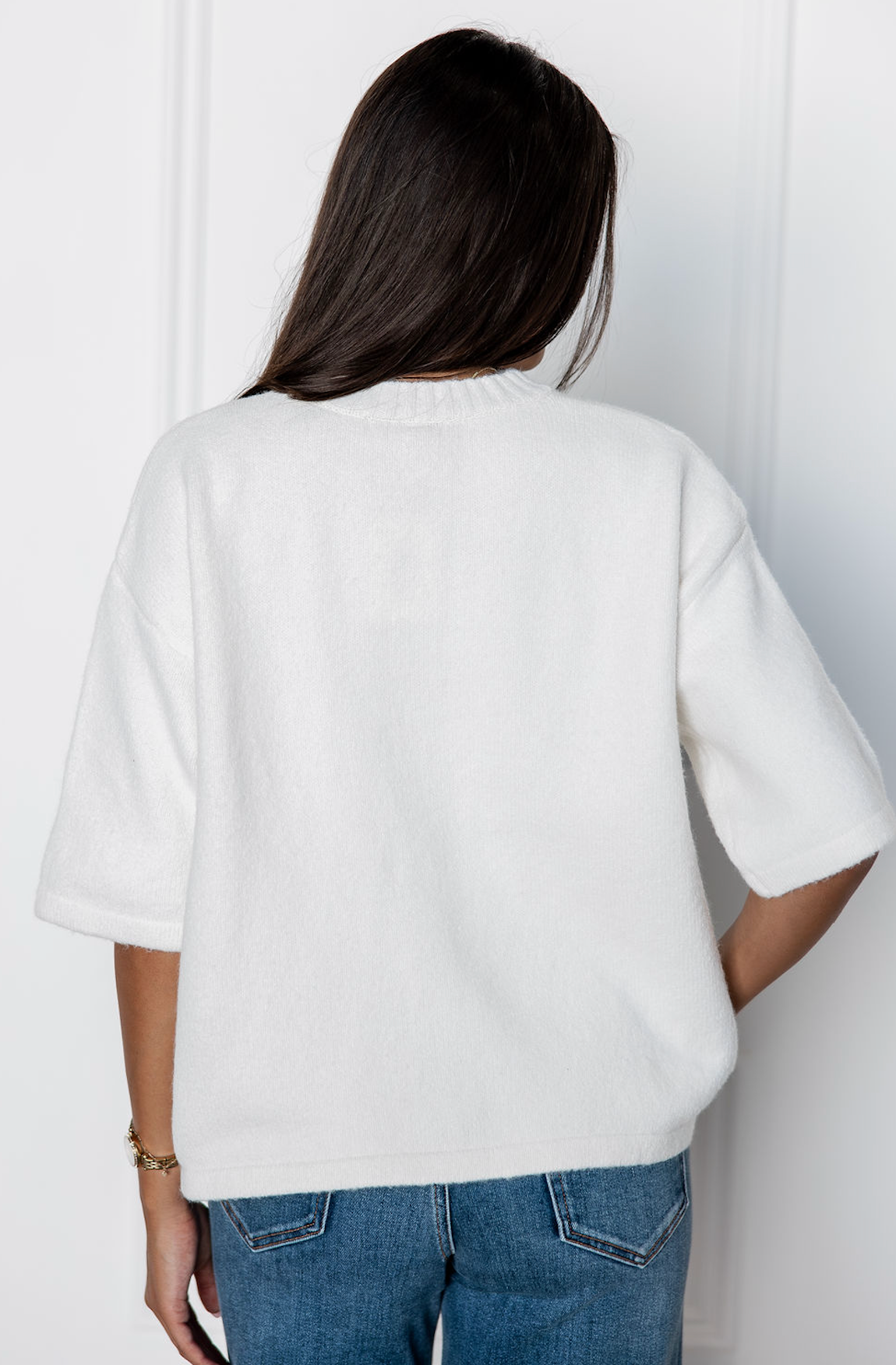 Amanda Button Up Sweater Ivory