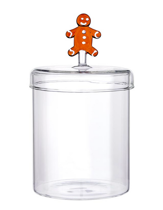 Gingerbread Glass Jar
