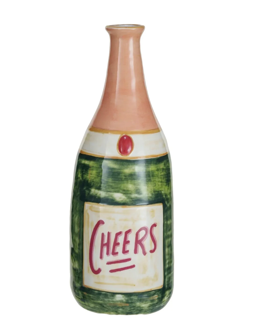 Cheers Bottle Shaped Vase