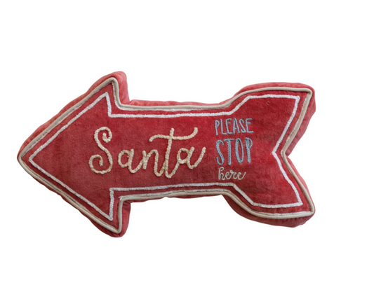 Santa Please Stop Here Pillow