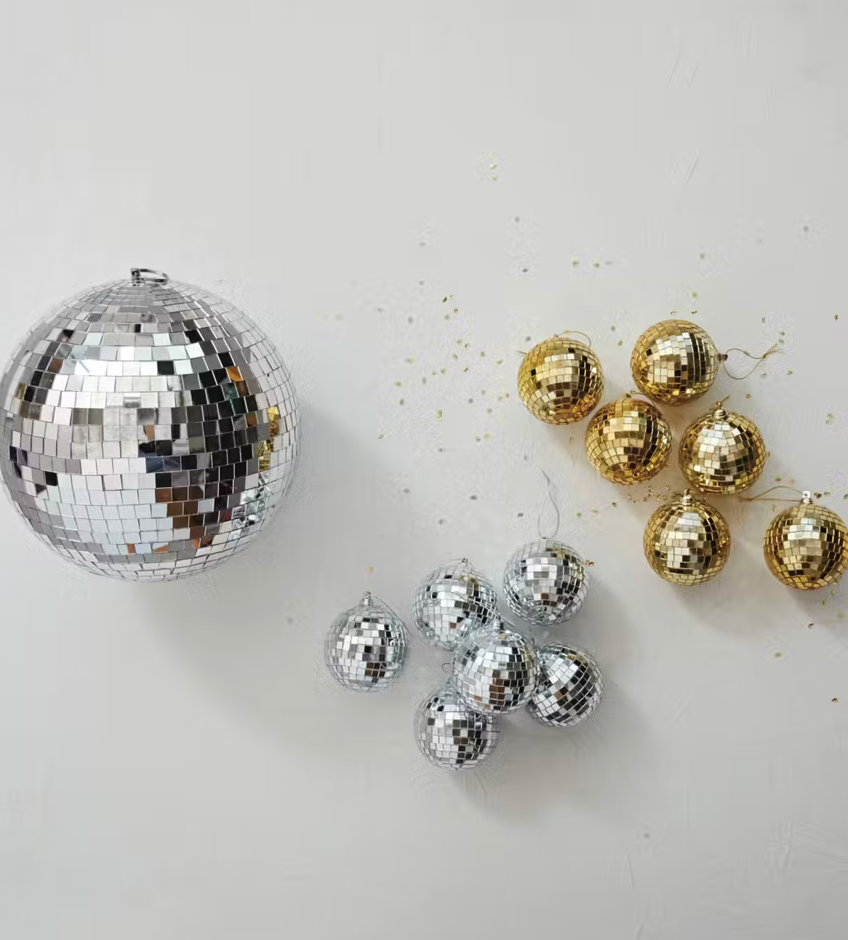 Box of 6 Disco Ornaments