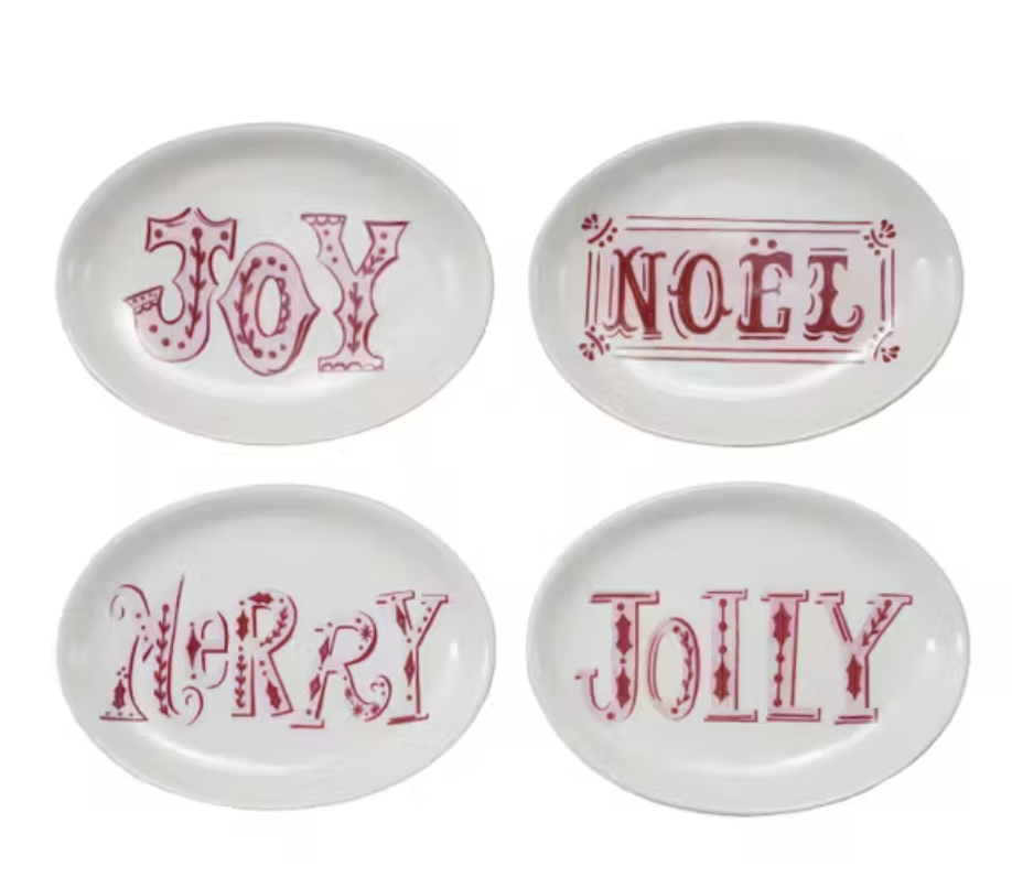 Holiday Stoneware Plate