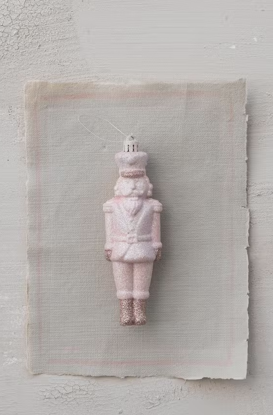 Pink Glitter Solider Ornament