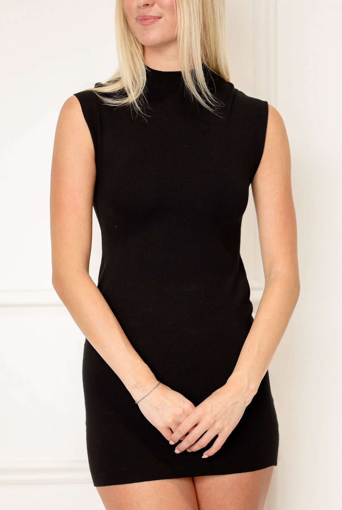 Nia Knit Dress Black
