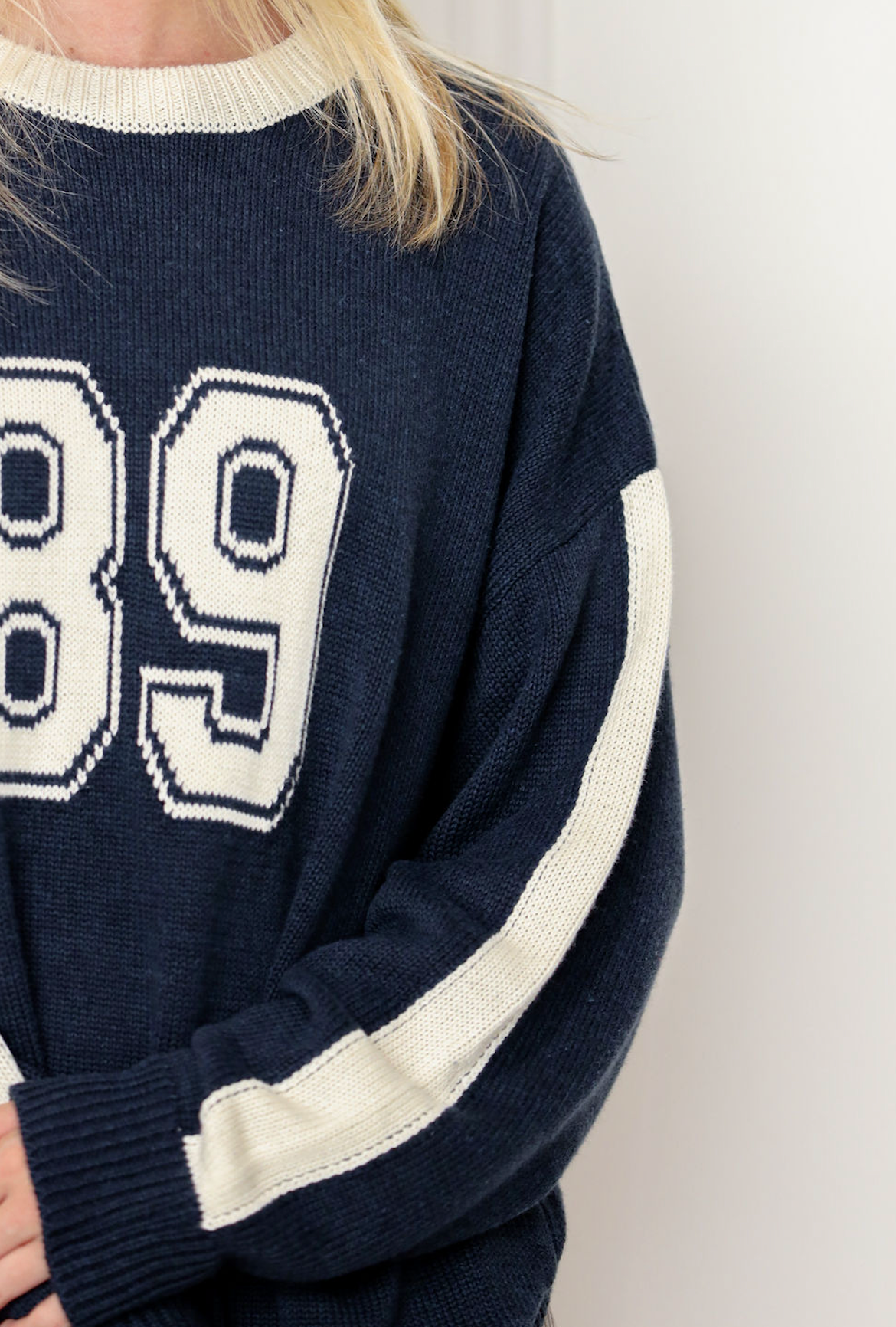89 Varsity Sweater Navy