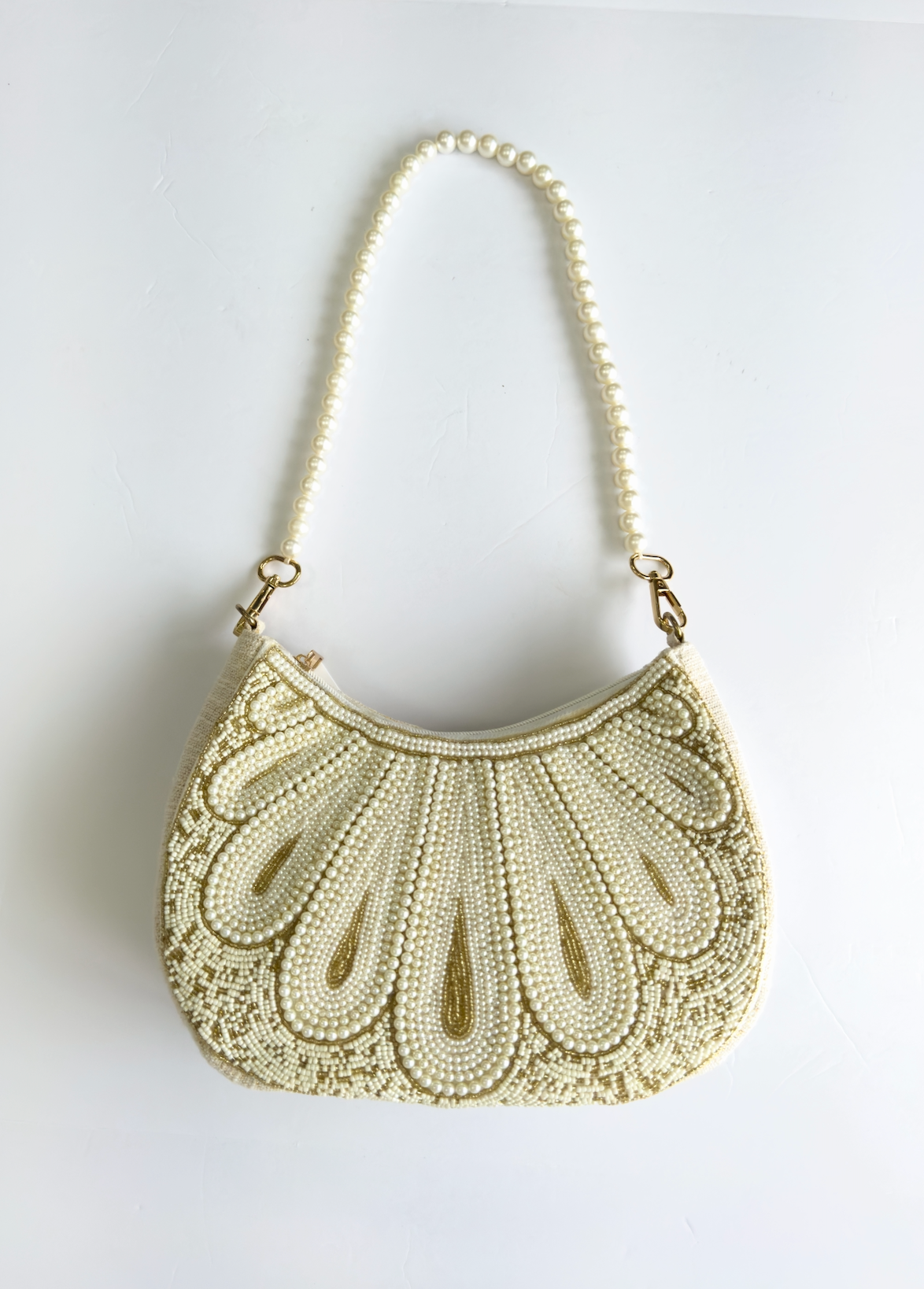 Two Tone Pearl Purse
