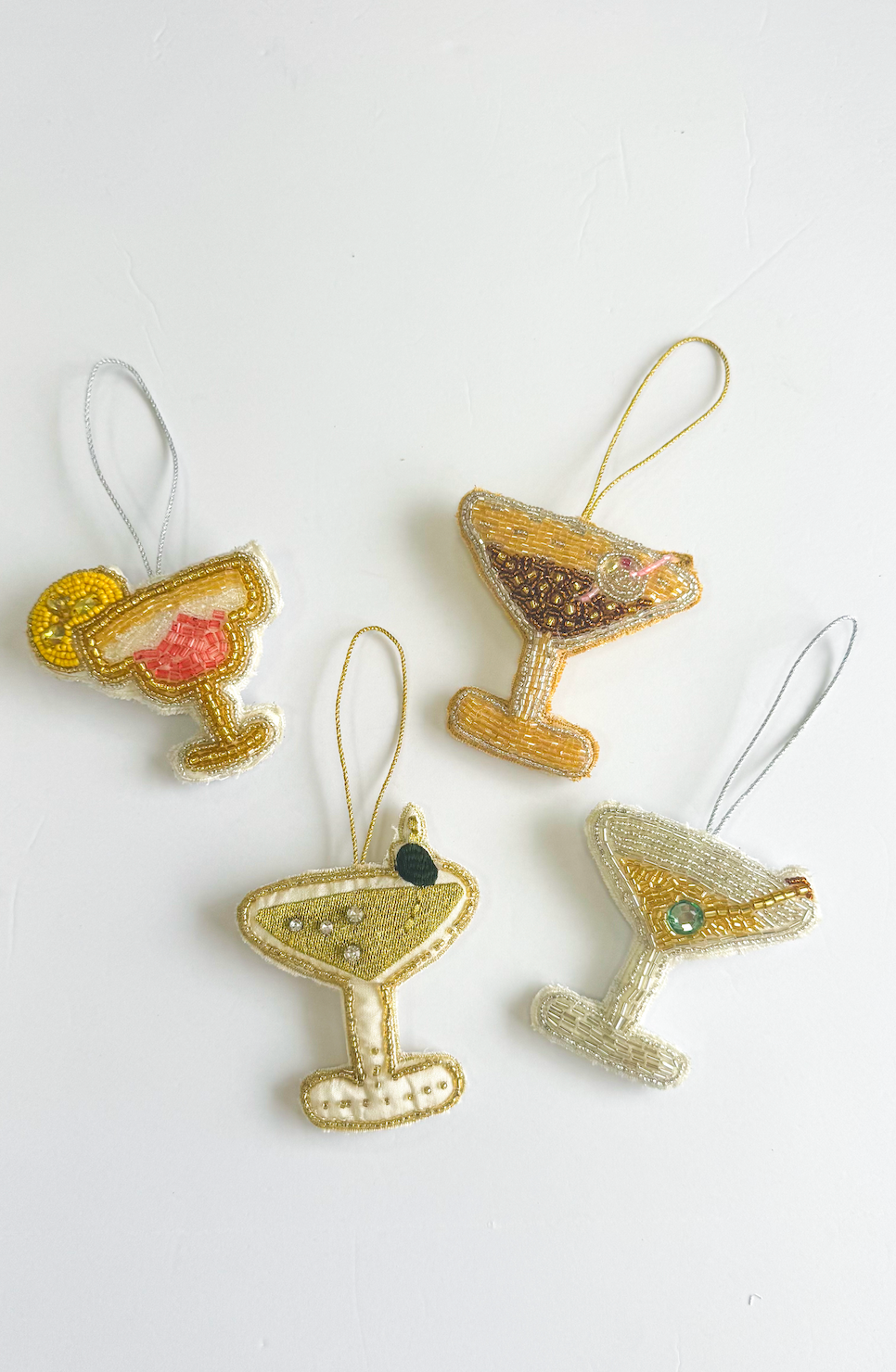 Beaded Cocktail Ornament