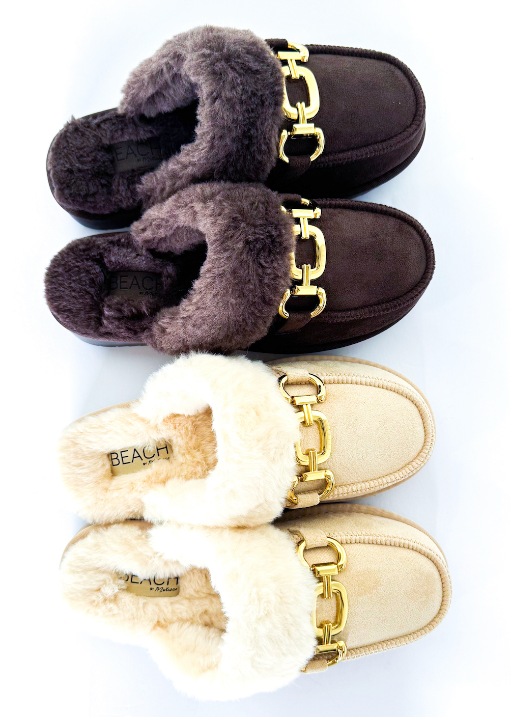 Matisse Davos Sherpa Mules Brown
