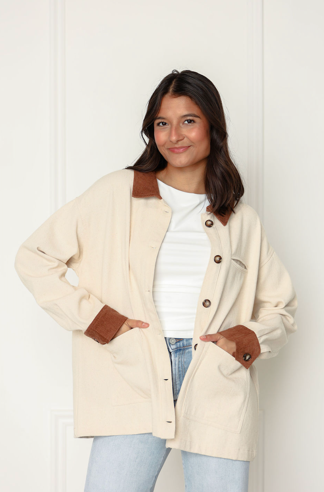 Brown/Ivory Barn Jacket