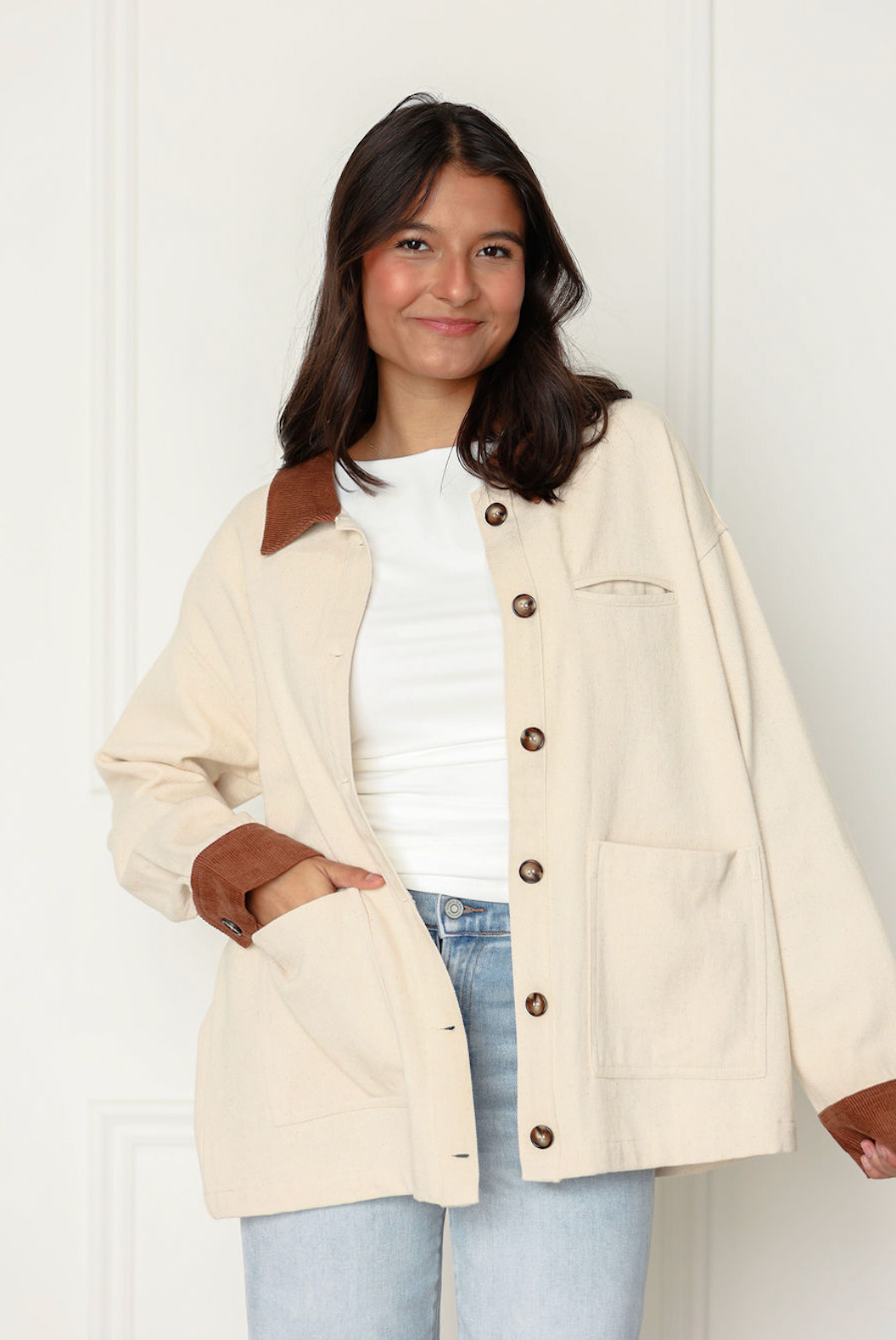 Brown/Ivory Barn Jacket