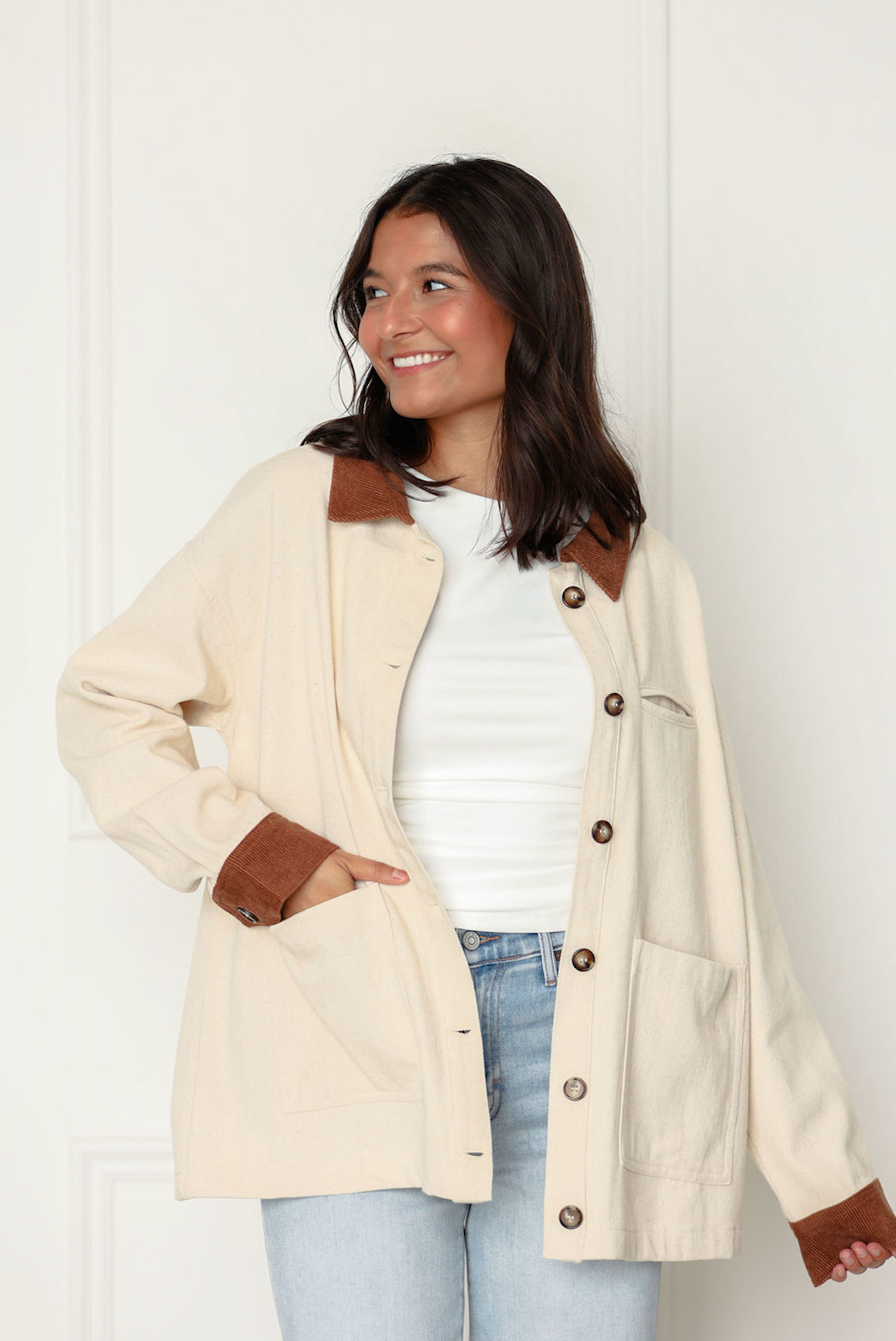 Brown/Ivory Barn Jacket