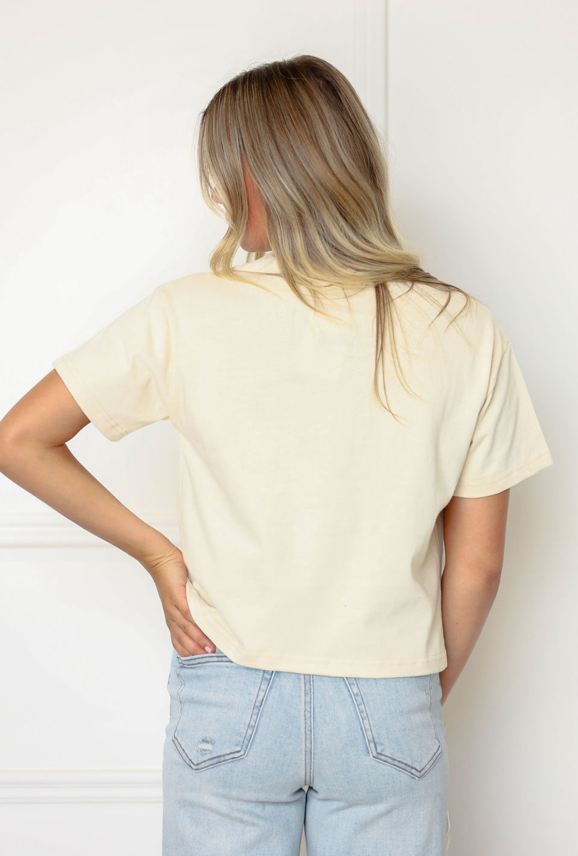 Razorbacks Lasso Cropped Tee