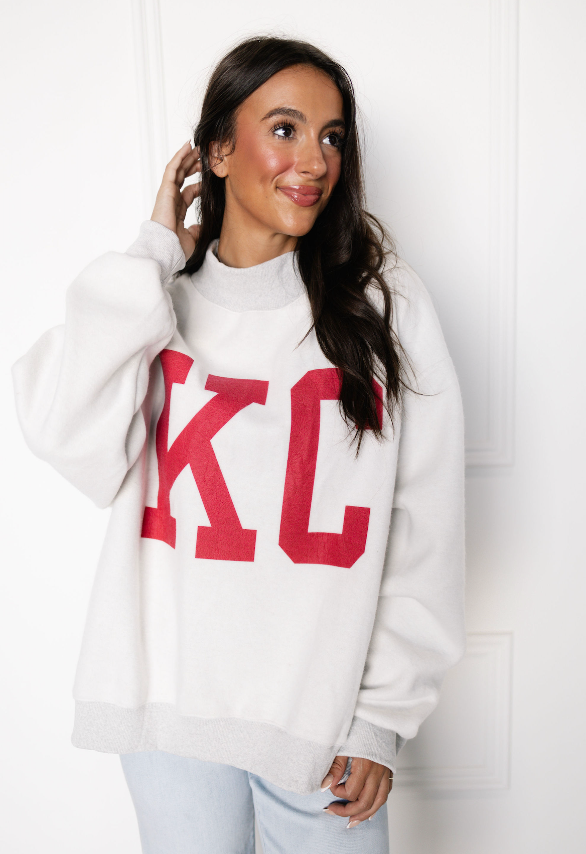 Reversible Kansas City Mock Neck Sweatshirt