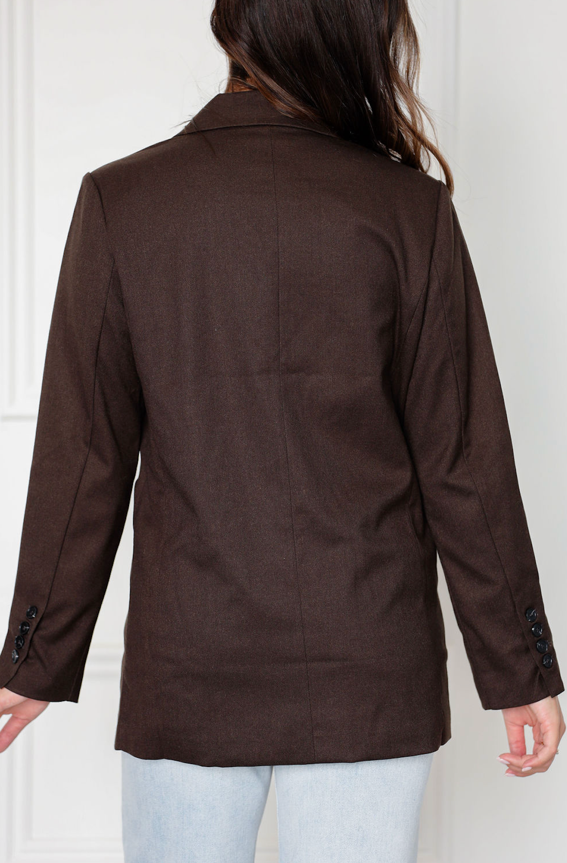 Dark Brown Blazer Jacket