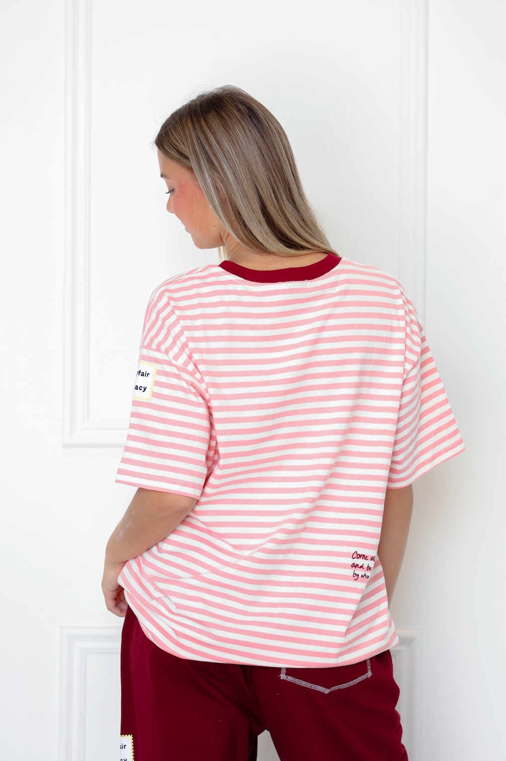 Come As You Are Striped Tee