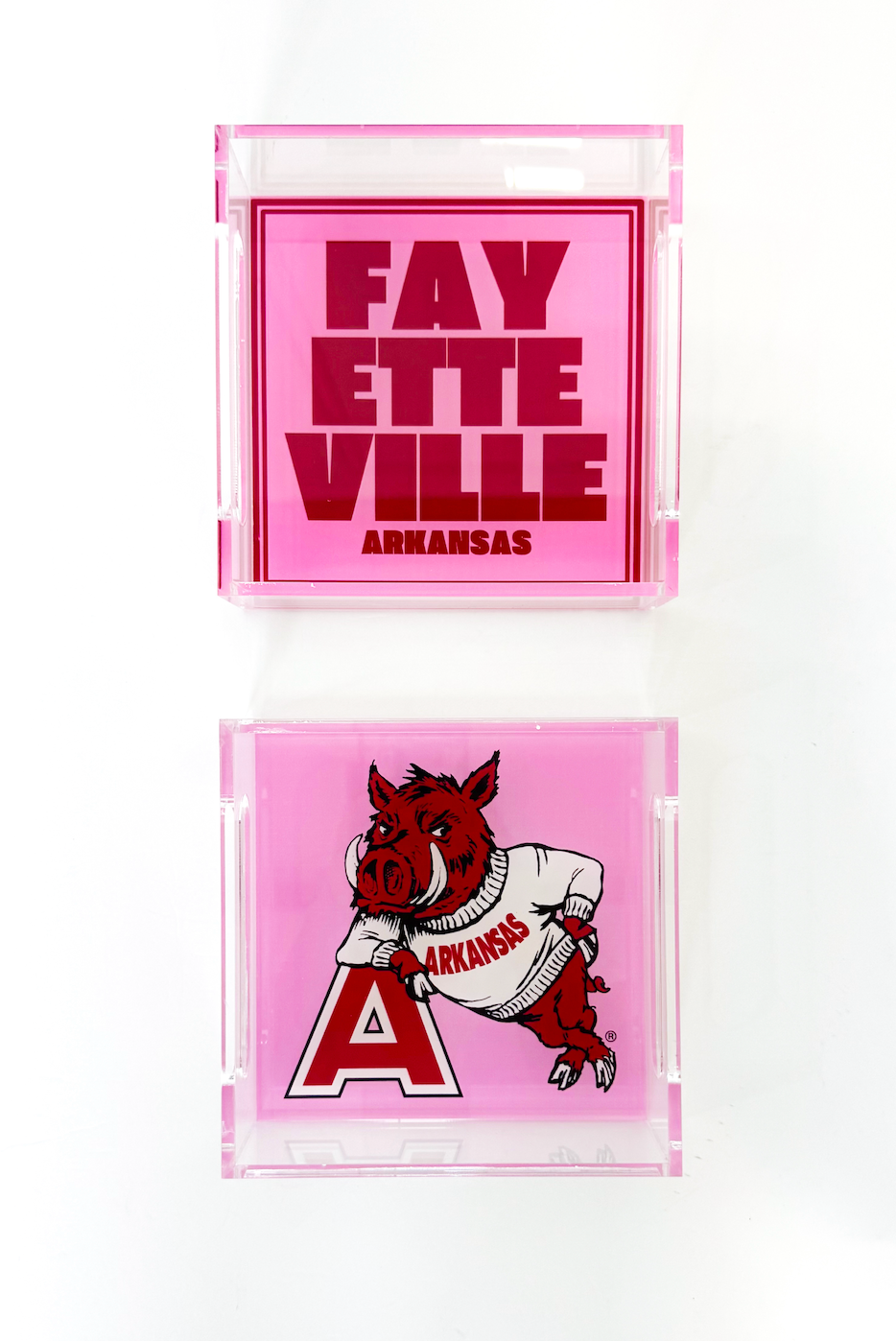 Fayetteville Block Letter Small Acrylic Tray