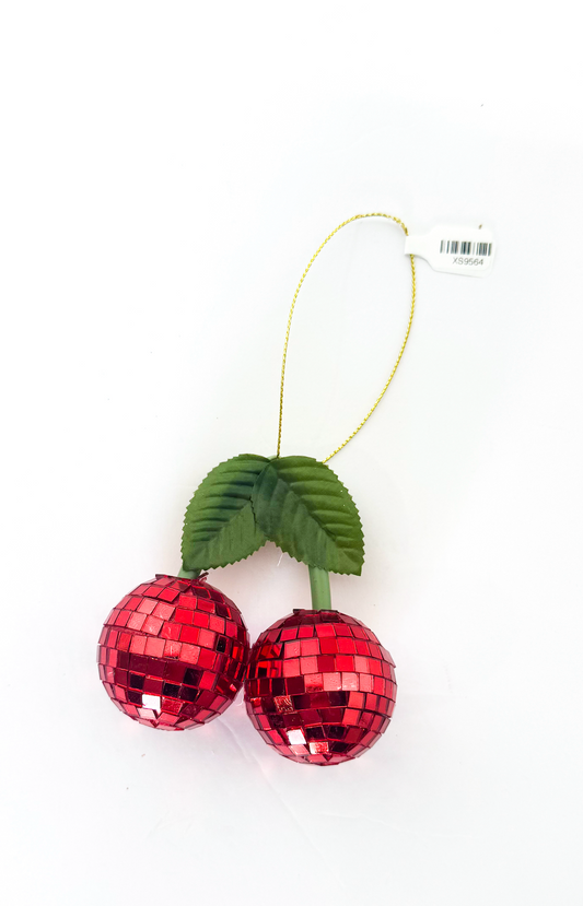 Disco Ball Cherry Ornament