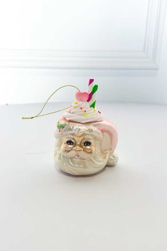 Santa Whip Cream Mug Ornament
