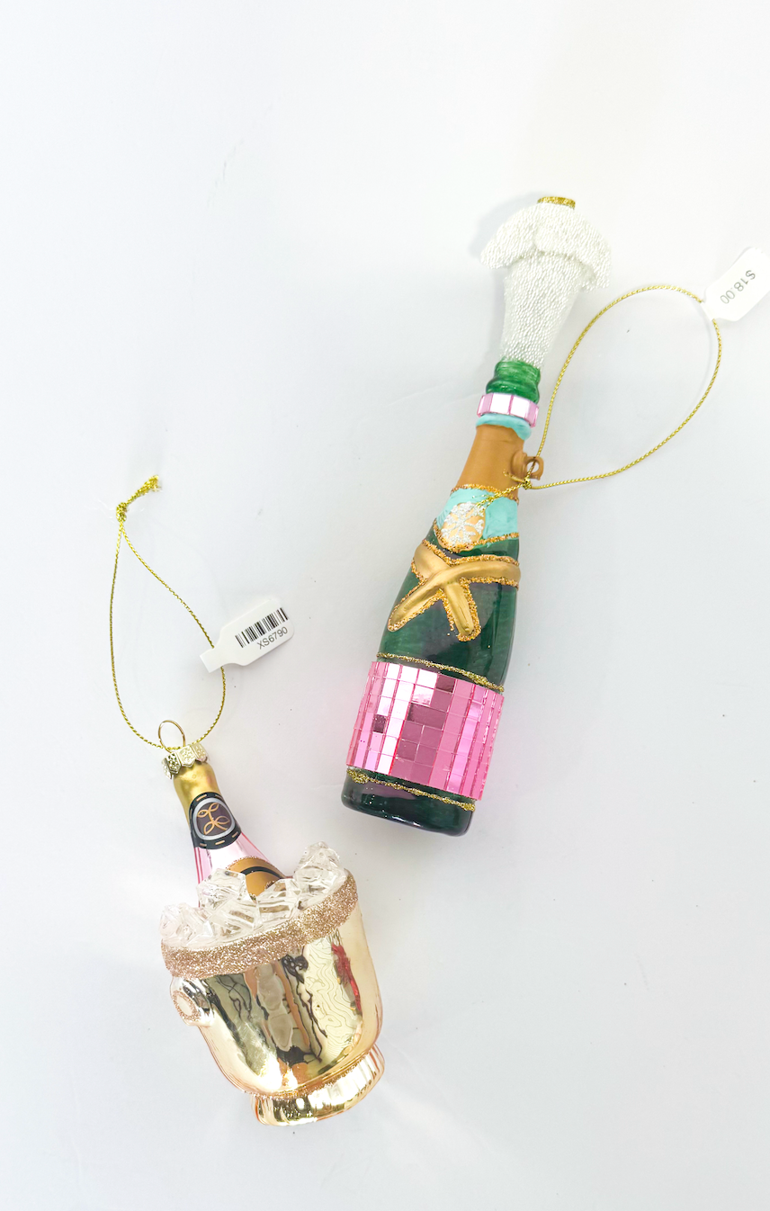 Champagne Glass Bottle Ornament