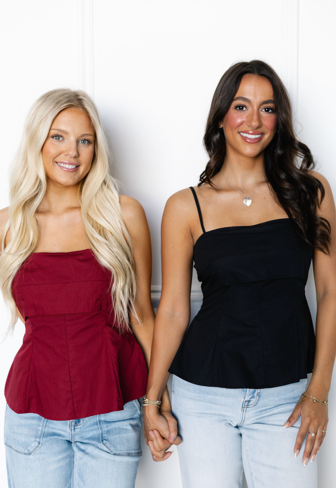 Poplin Fit & Flare Tank Black