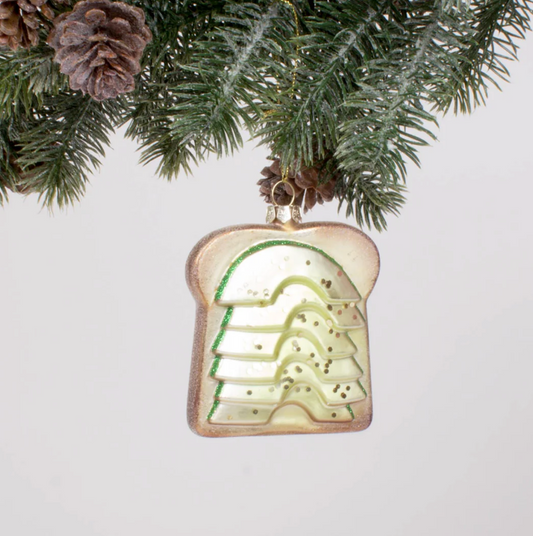 Avocado Toast Glass Ornament