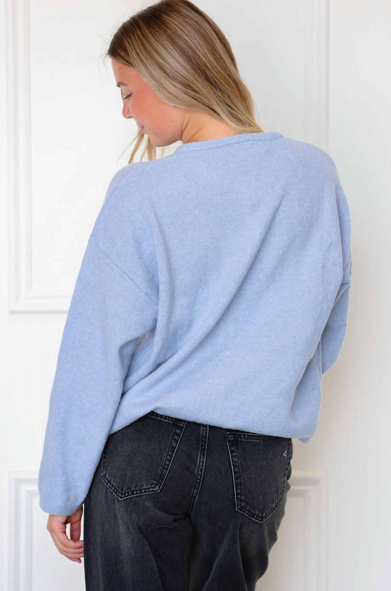 Button Down Cardigan Blue