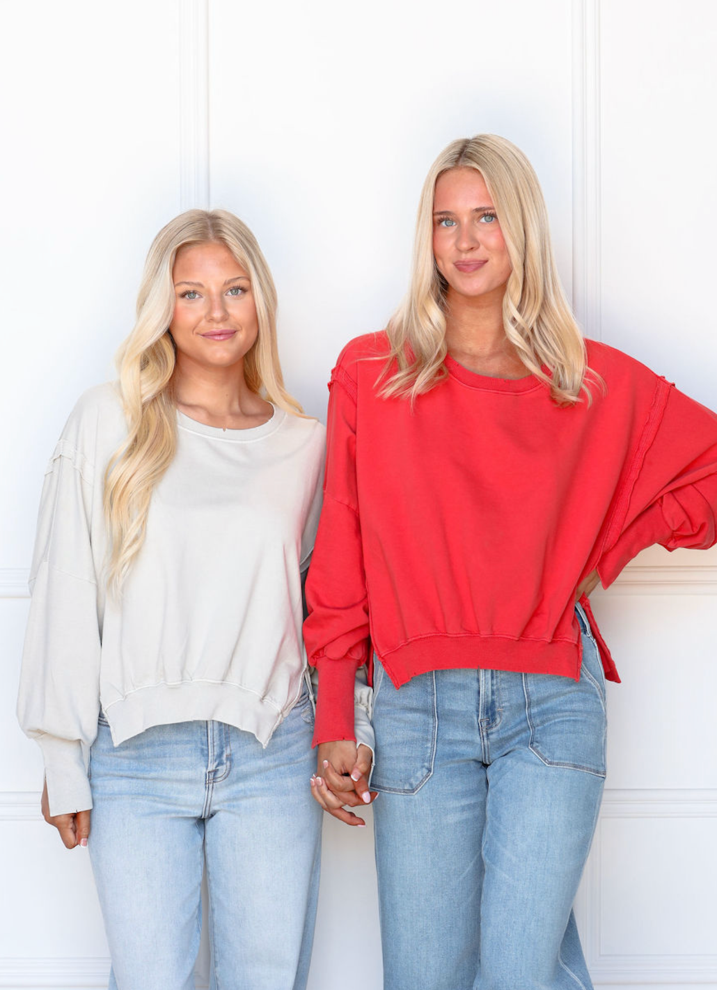 Everyday Hi-Lo Pullover Cherry