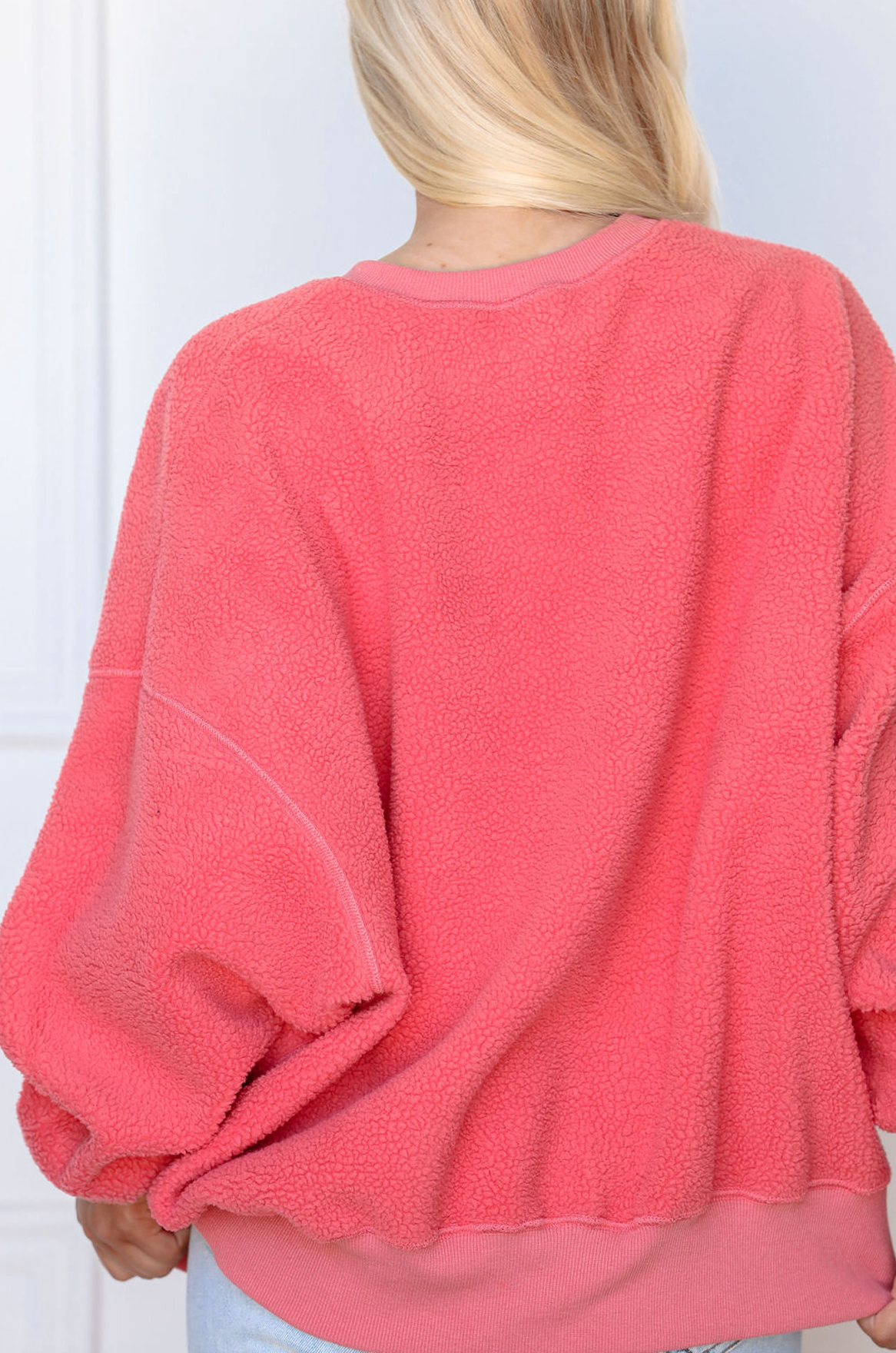 Reversible Fleece Sweatshirt Rust
