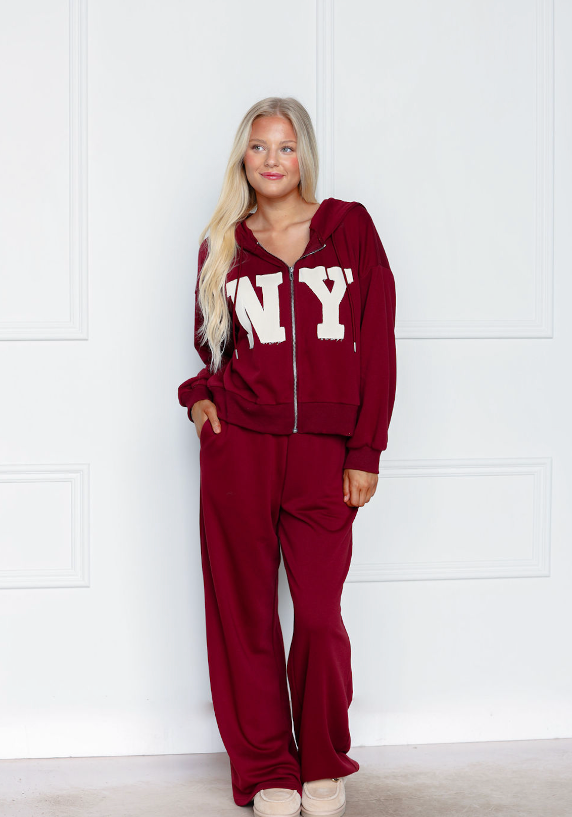 New York Zip Up & Pants Set of 2